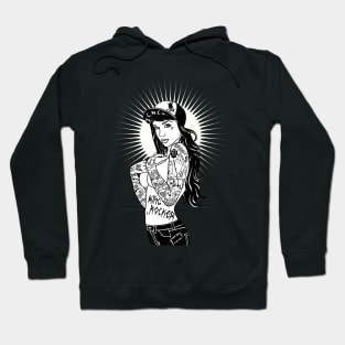 tattooed skater girl Hoodie